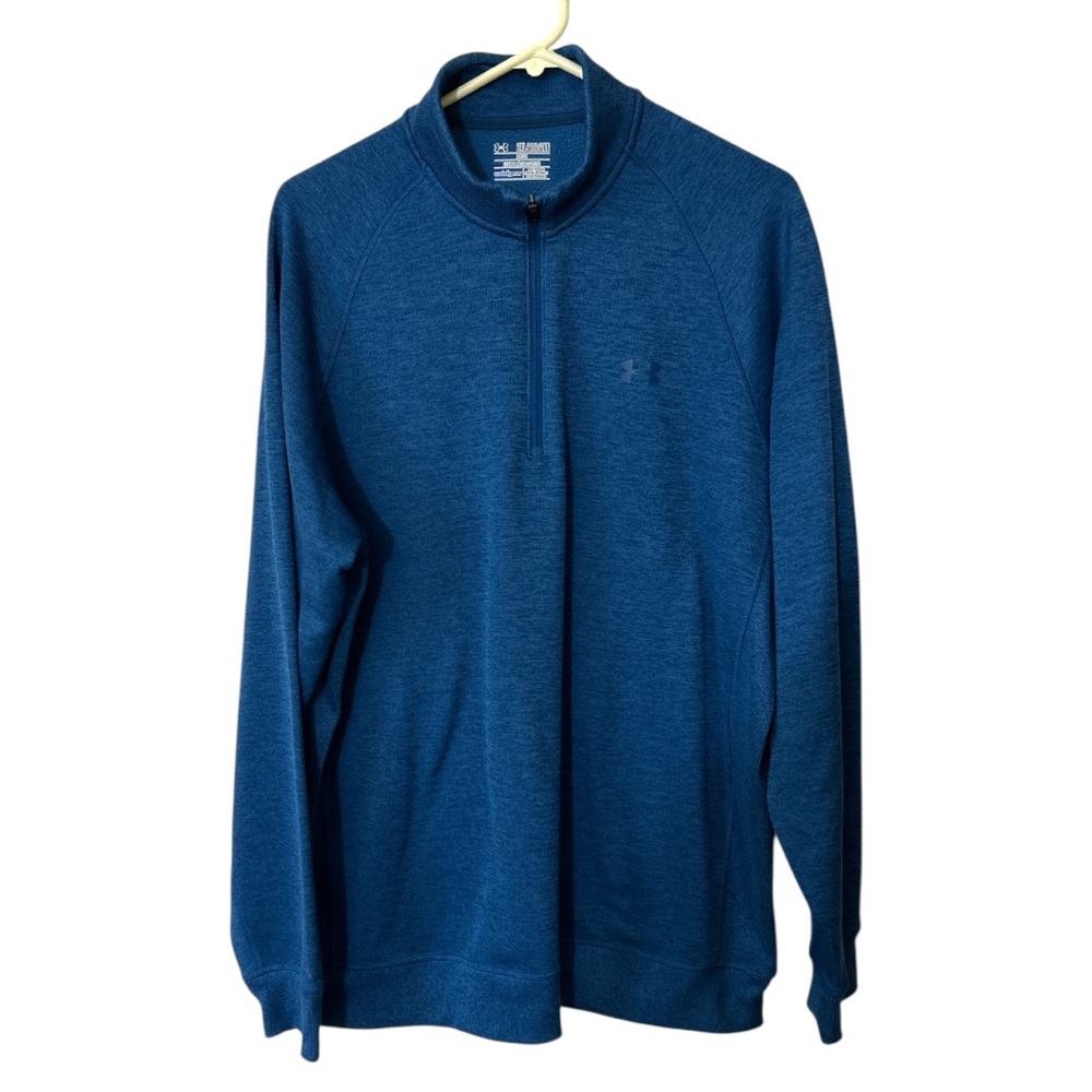 Under Armour Loose Coldgear Quarter Zip Long Sleeve Pullover Sweatshirt